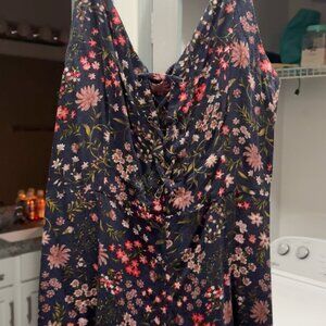 Women's Large American Eagle Floral Romper